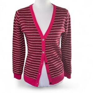 Anthropologie•Happy Sheep Cardigan 🩷🖤Sz Small• 100% Cashmere•$398